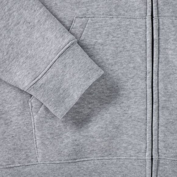 Russell Mens Authentic Full Zip  Sweatshirt / Hoodie XS-3XL / Light Oxford - Picture 4 of 6
